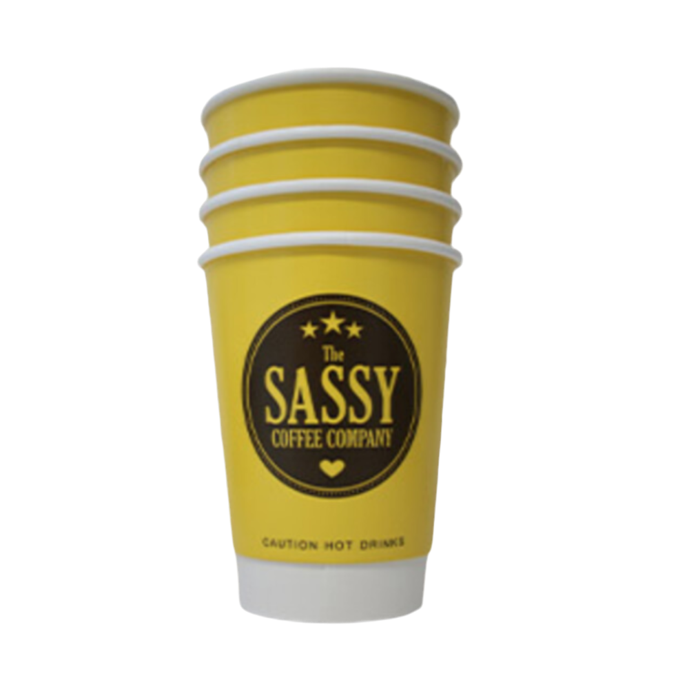 Box of 500 sassy double walled 12oz cups