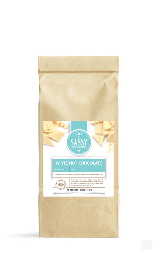 Sassy white hot chocolate